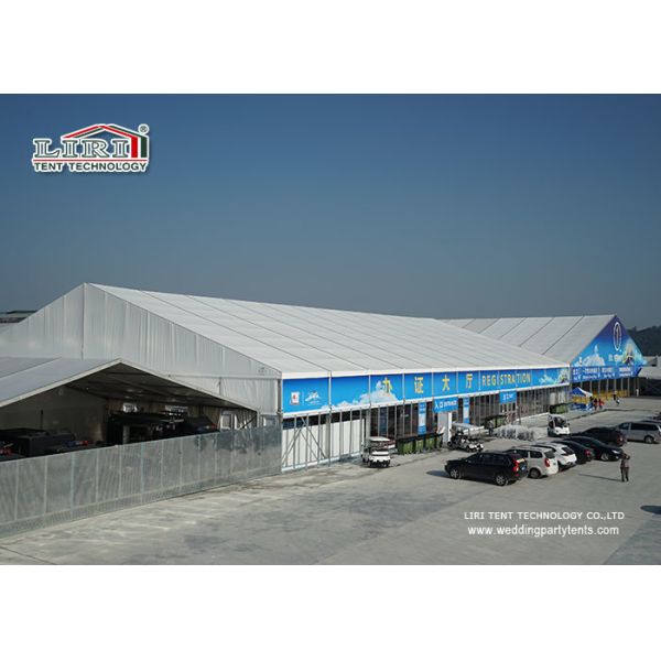 Custom White Outdoor Exhibition Tents Aluminum Hajj Tent For Ramadan