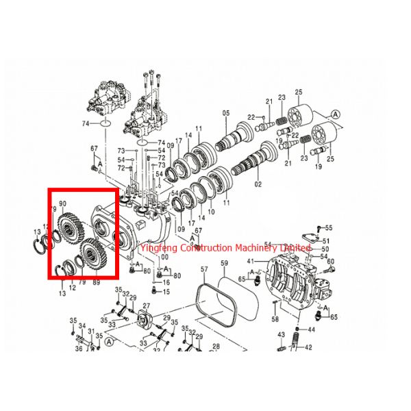 3100993 / 3100994 Hydraulic Pump Gear Hitachi Excavator Accessories