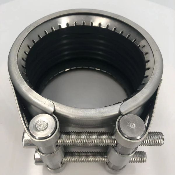 304 Stainless Steel Gear Ring EPDM Sealed Pipe Connector  Quick-Install Gear Ring Pipe Connectors Do Not Require Welding High-Pressure Gear Ring Type Pipeline Leak Sealing Device For Pressure Repair
