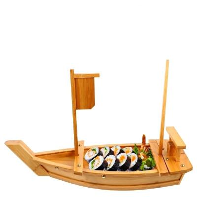 O serviço de bambu do alimento do Sashimi japonês utiliza ferramentas o barco do sushi de 200cm