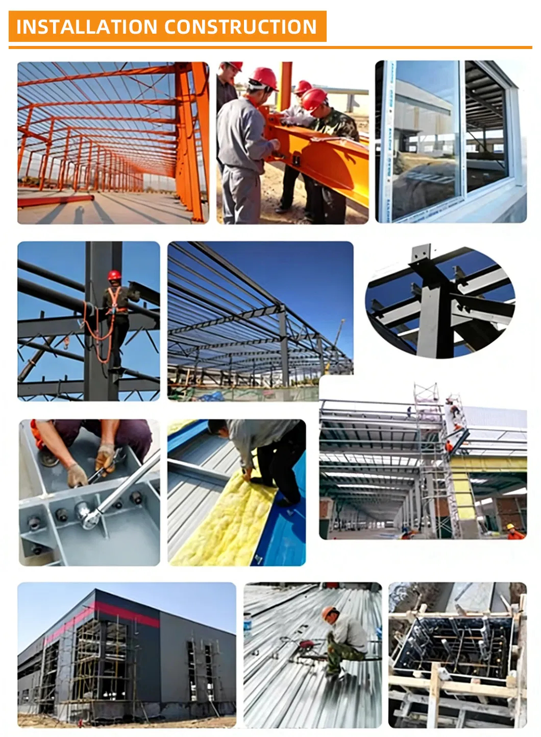 Large Span Prefab Steel Structure Building with 120 km/h Wind Resistance, Magnitude 8 Seismic Resistance, and Fast Bolt Assembly for Industrial Use
