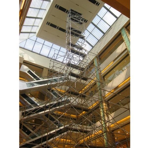 50.8mm Diameter Aluminium Scaffold Tower 39m Height 3.2m Thickness Ringlock Scaffolding