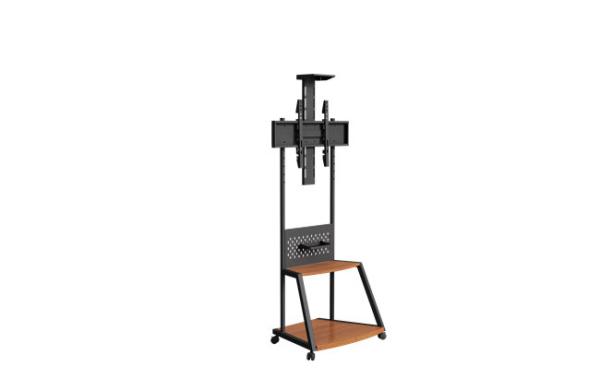 200Lbs TV Floor Stand PAD Cart Rolling Tv Cart Stand For Exhibitions Conferences No Tilt Feature