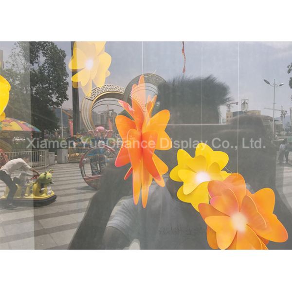 Fleur acrylique de décoration acrylique orange artificielle dans D50cm Outlook