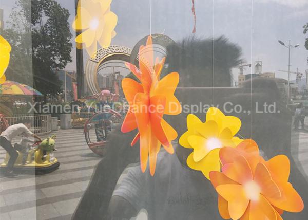 Artificial Orange Acrylic Decoration Acrylic Flower In D50cm Custom Outlook