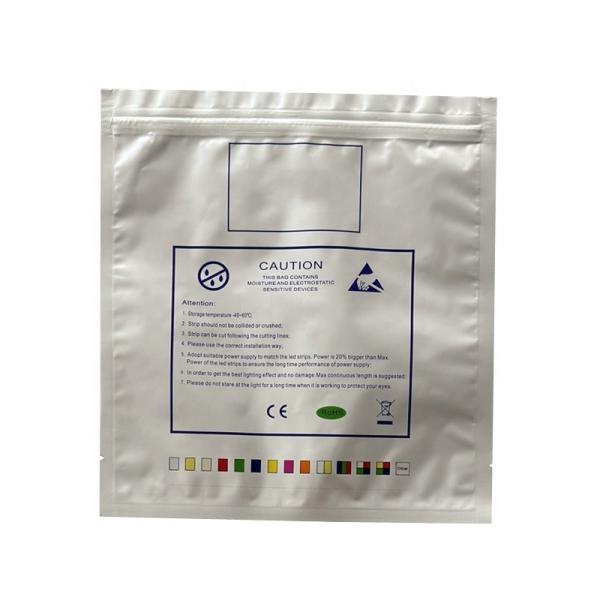Taille personnalisée bandes LED fermeture à glissière sacs d'emballage en papier plastique pour emballage électronique