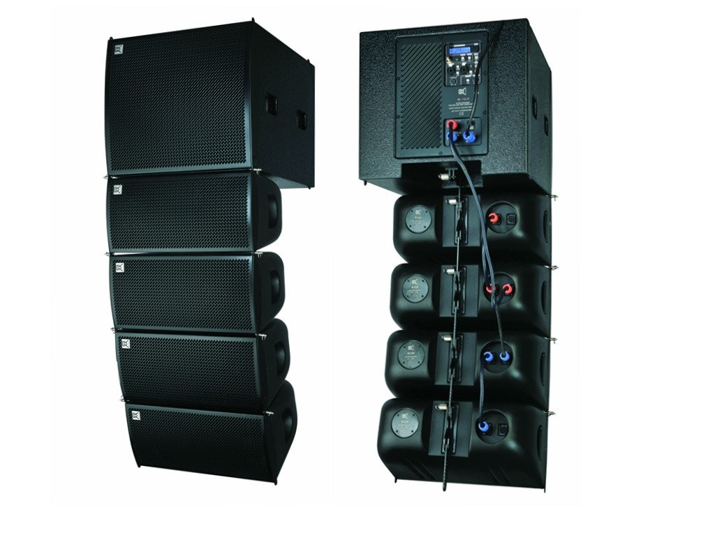 Plastic Active Line Array Speaker System 8 Inch Powered Speakers