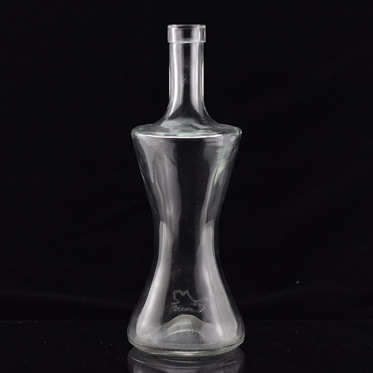 Промышленная 700 мл стеклянная бутылка для питьевой промышленности в форме пальца