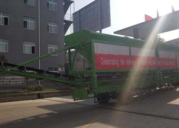 Compact Structure 80t/H Mini Mobile Asphalt Mixing Plant For Highway