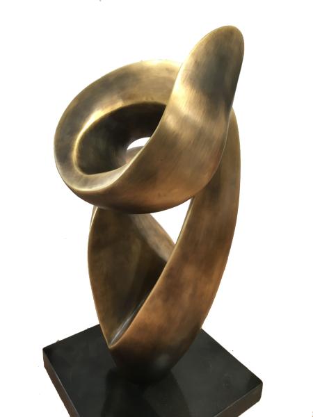 Smooth Curves Copper Art Sculpture Old Bronze Garden Ornaments Sculptures