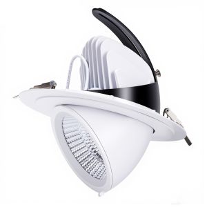 2700K-6500K Commercial LED Lights Rotate 360° Gimbal LED Downlight Tilt Outward
