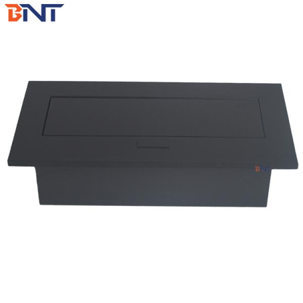 Can Be Customized Zinc Alloy  Desk Pop Up Hidden Outlet With HDMI / Audio Configuration