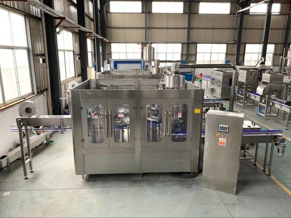 24 Heads Carbonated Drink Bottling Machine Washing Filling Capping Machine 3 In 1