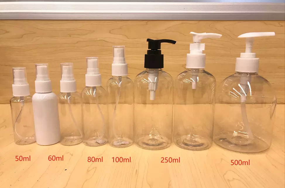 250ml 400ml 500ml PET Trigger Sprayer Bottle For Trip And Disinfection