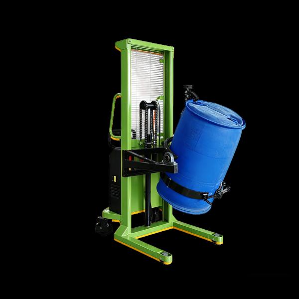 Mobile Semi Electric Hydraulic Drum Lifter Tipper 450kg Hand Crank Controlled