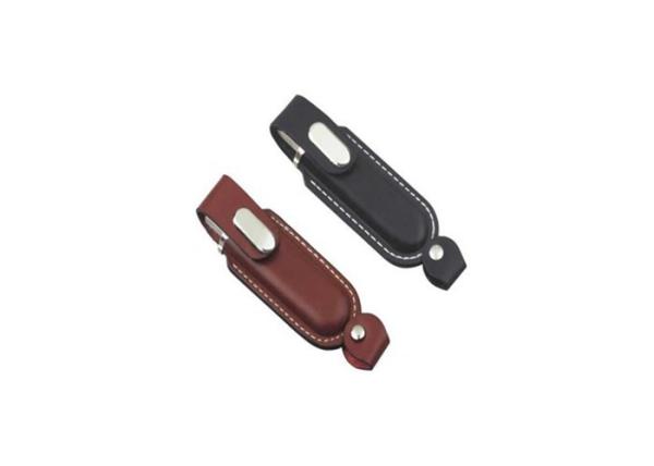 Flip Leather U Disk / Key Chain Flip Leather USB Flash Pen Drive USB2.0 2-128GB