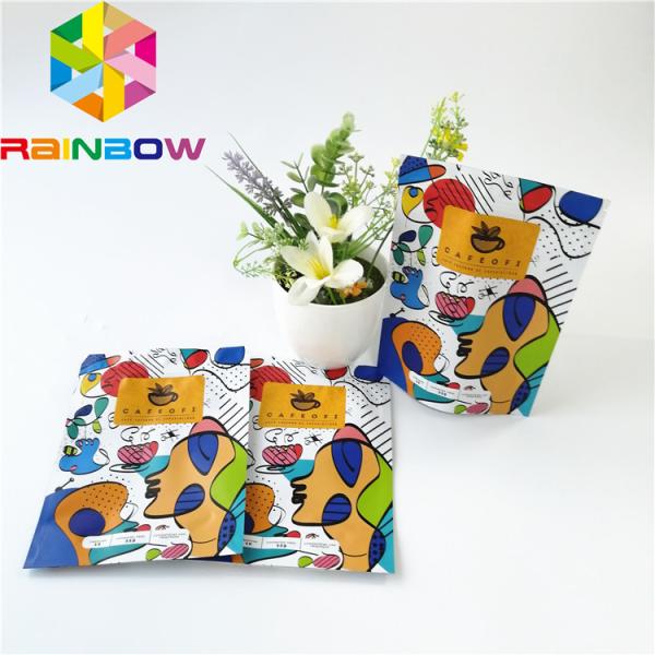 Mylar Stand Up Zipper Pouch Bags Dessert Tea Coffee Packing Smell Proof Recyclable