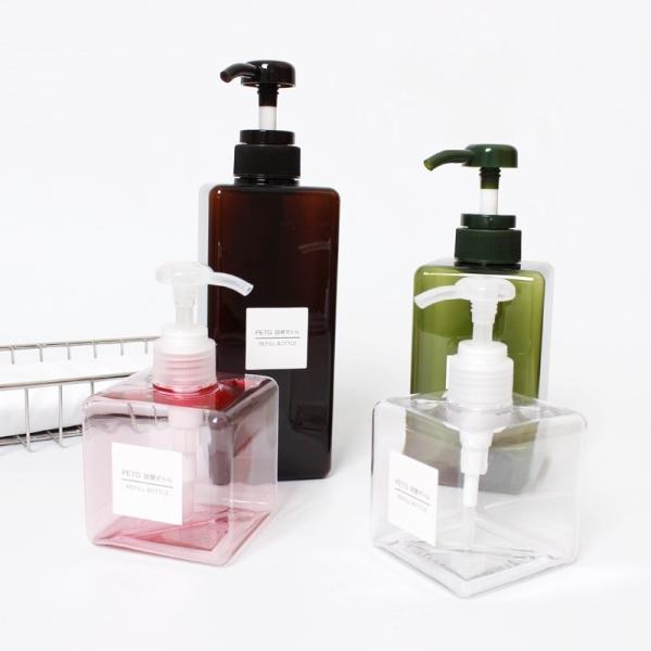 Food Grade PET Material Body Wash Bottle With Pump Reusable 280ml 450ml