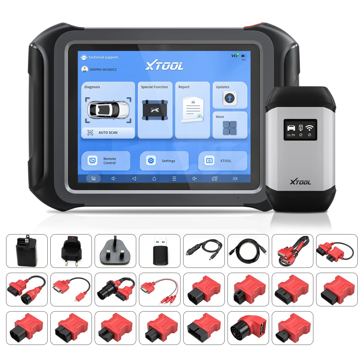 Новейшие XTOOL D9S Pro Автомобильные диагностические инструменты с топологической картой XTOOL D9 Pro DoIP D9PRO Ключевое программирование ECU Кодирование 42