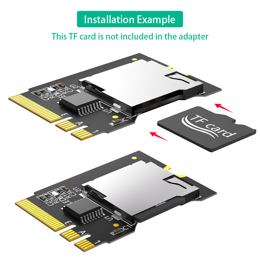 Новая версия Micro SD Card TF SDHC SDXC To NGFF Ключный адаптер A-E
