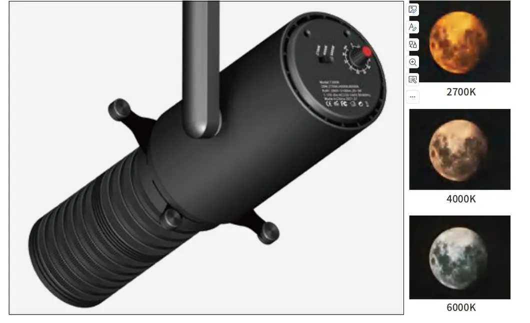 Factory Price Professional-Grade DIP Color Dimmable Smart Control Compatibility Shapeable Projection Track Light for Theaters and Cultural