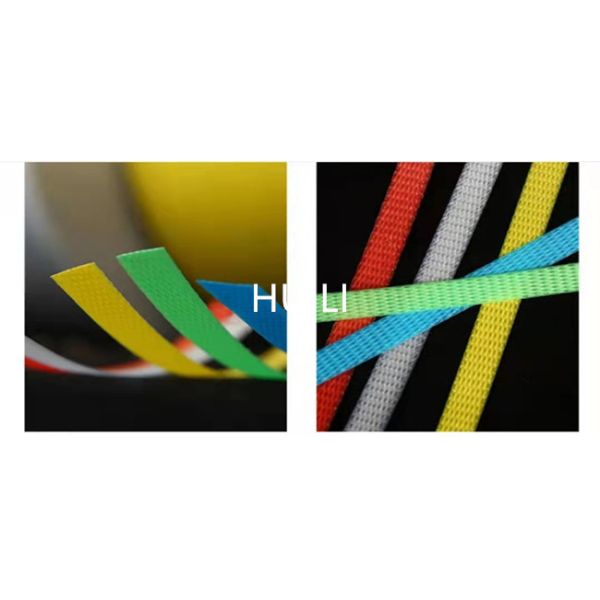 Materiales reciclados Línea de producción de cinturones de correas de PP tornillo personalizado 100-300m/min