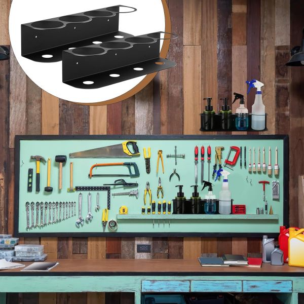 Garage Mechanic Paint Bottle Can Organizer Heavy Duty Wall Mount Spray Bottle Holder