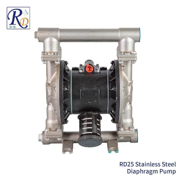 Sulfuric Acid Transfer Stainless Steel Diaphragm Vacuum Pump With PP Air Center 1Inch