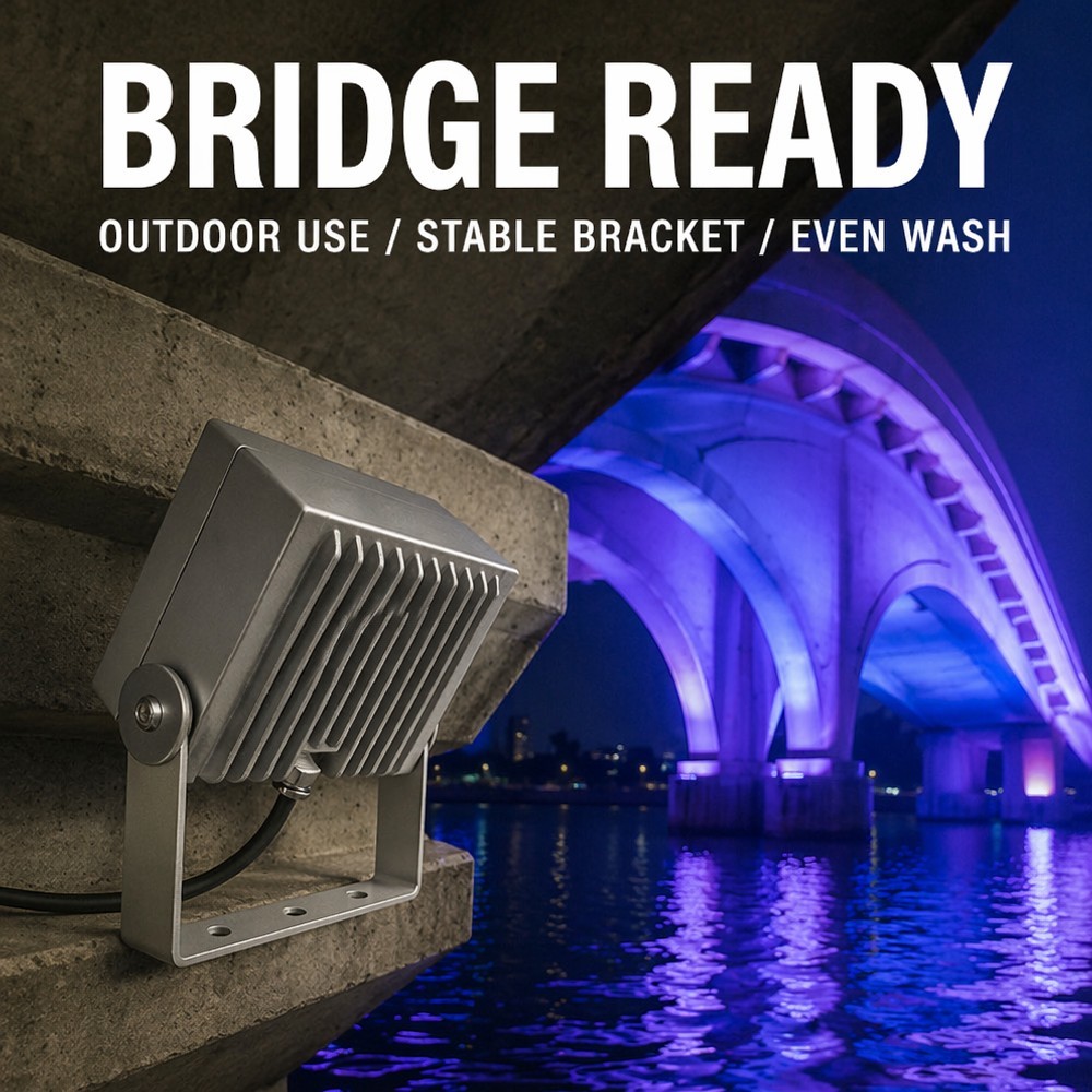 48W 60W RGBW LED Outdoor Flood Light Waterproof Architectural Facade Wash Light
