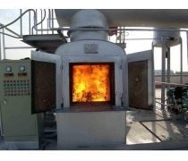 50L/H Mobile City Smokeless Rubbish Burner For Hospital Medical Waste Oil Burn Carbon Steel Hazardous Waste Incinerator
