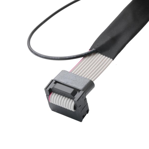 IDC FC-10P e TER M4 passo 1,27 mm Conector de cabo de solo com fio de anel UL2651 28AWG OEM / ODM