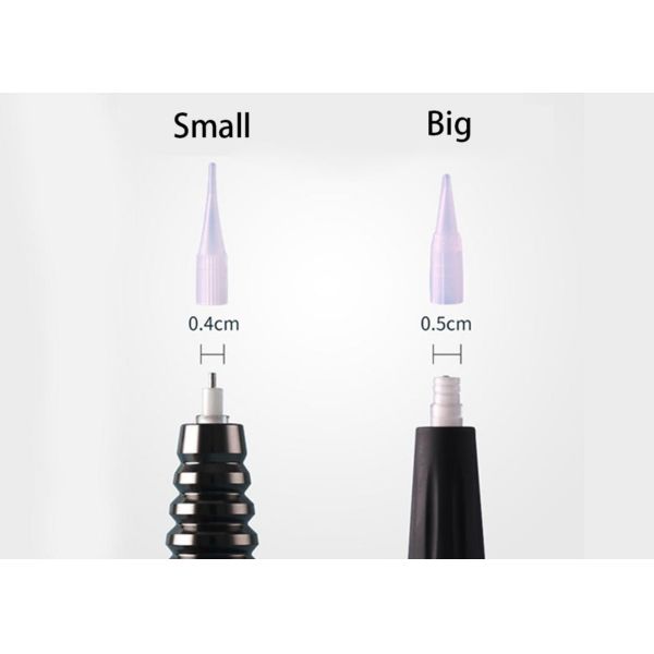 7F Transparent Eyebrow Plastic Tattoo Machine Needle Individual Package