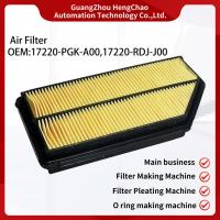 Filtres à air automatiques rectangulaires OEM 17220-PGK-A00 17220-RDJ-J00 pour une filtration fiable