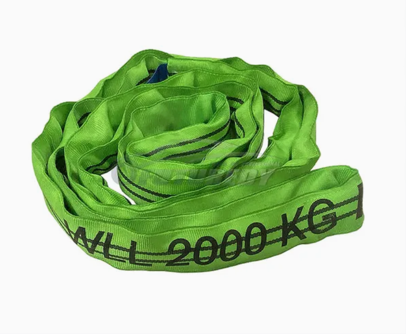 Industrial Round Lifting Slings for Heavy Equipment with Colour Coded Capacity