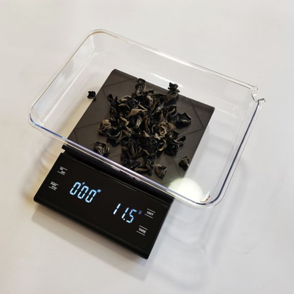 3KG/0.1g Kitchen LCD Digital Coffee Scale with Timer Hand Punch Drip Coffee Features 5KG Household Scale Battery Powered