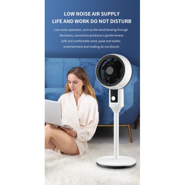 Turbo Mute Technology Electric Household Air Circulation Fan for Pedestal Installation