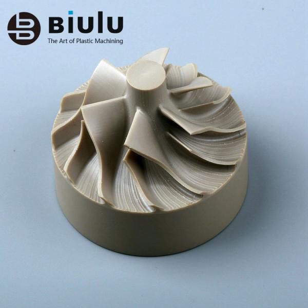 OEM PEEK Plastic Machining PEEK Impeller Parts Custom Color OEM / ODM