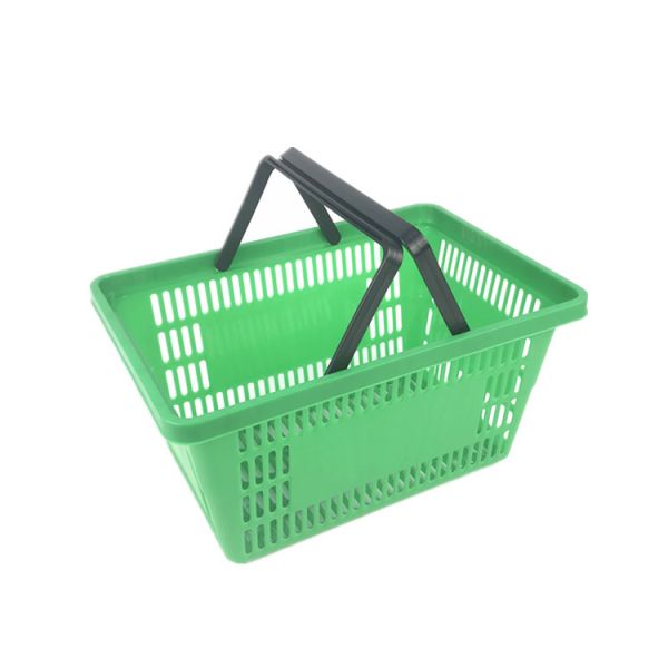 35L Plastic Hand Shopping Basket For Grocery Storage Supermarket