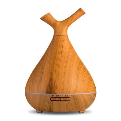 3 In 1 400M Lessential Oil Diffuser Wood Grain Quiet Evaporative Humidifier