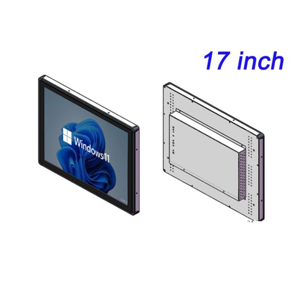17 inch Building Embedded All-in-one High-definition LCD Display Intelligent Advertising Rugged Display Monitors