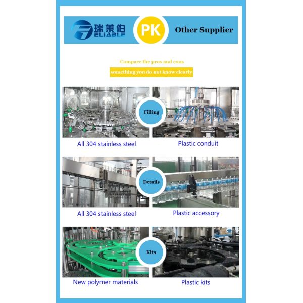 High Efficiency PET Plastic Water Bottle Filling Machine Stainless Steel 306