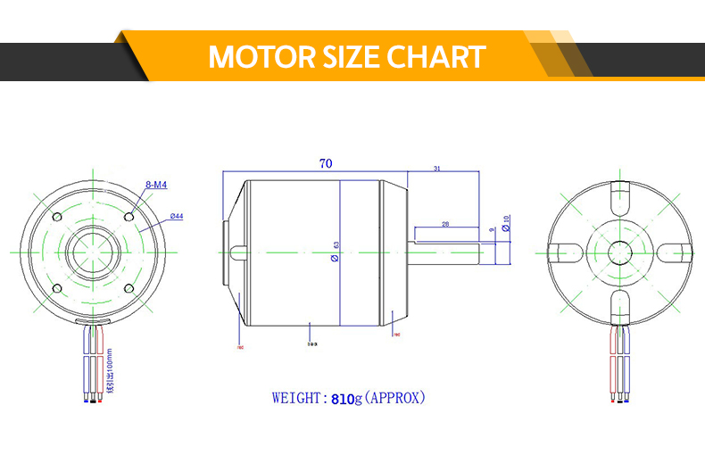 Factory&Customizable &Balanced Brushless 6374 Motor W/Hall Sensor for Electric Scooter E-Bike Surfboard Skateboard Longboard CNC