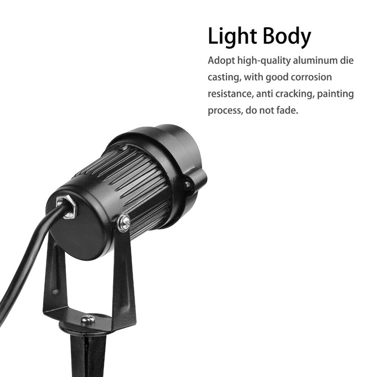 Регулируемая на открытом воздухе лужайка освещает 5в, земную продолжительность жизни светов 50000х шипа работая