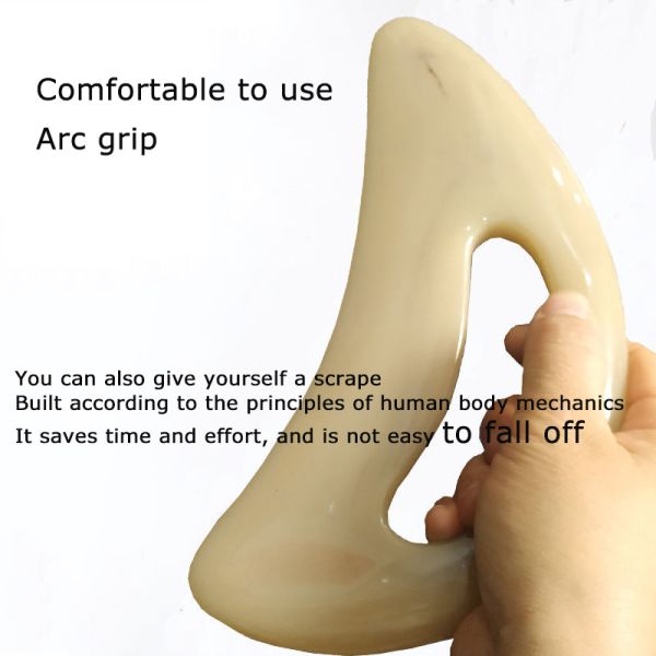 Customized Color Resin Gua Sha Massage Therapy Tools for Body Sculpting 20.5*8.7cm