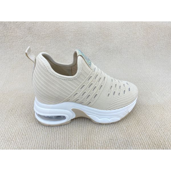 Breathable Platform Loafers Women Heightening Slip On Platform White Loafers