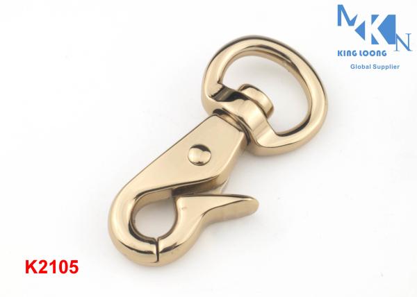 OEM ODM Brass Bag Snap Hook Zinc Alloy Swivel Eye Snap Hook For Purse