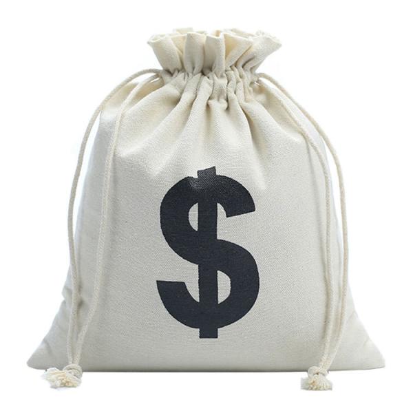 SGS Christmas Fabric Drawstring Gift Bags Portable 25x30cm