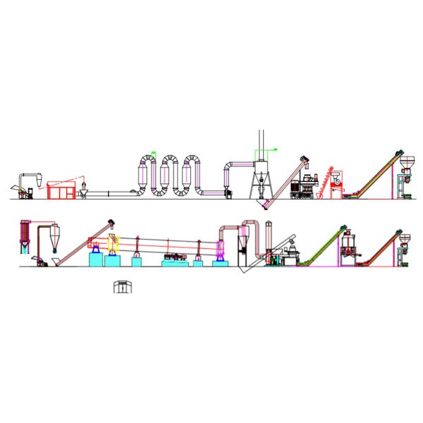 500-800kg/H 1t/H Wood Pellet Production Line CE Biomass Pellet Production Line