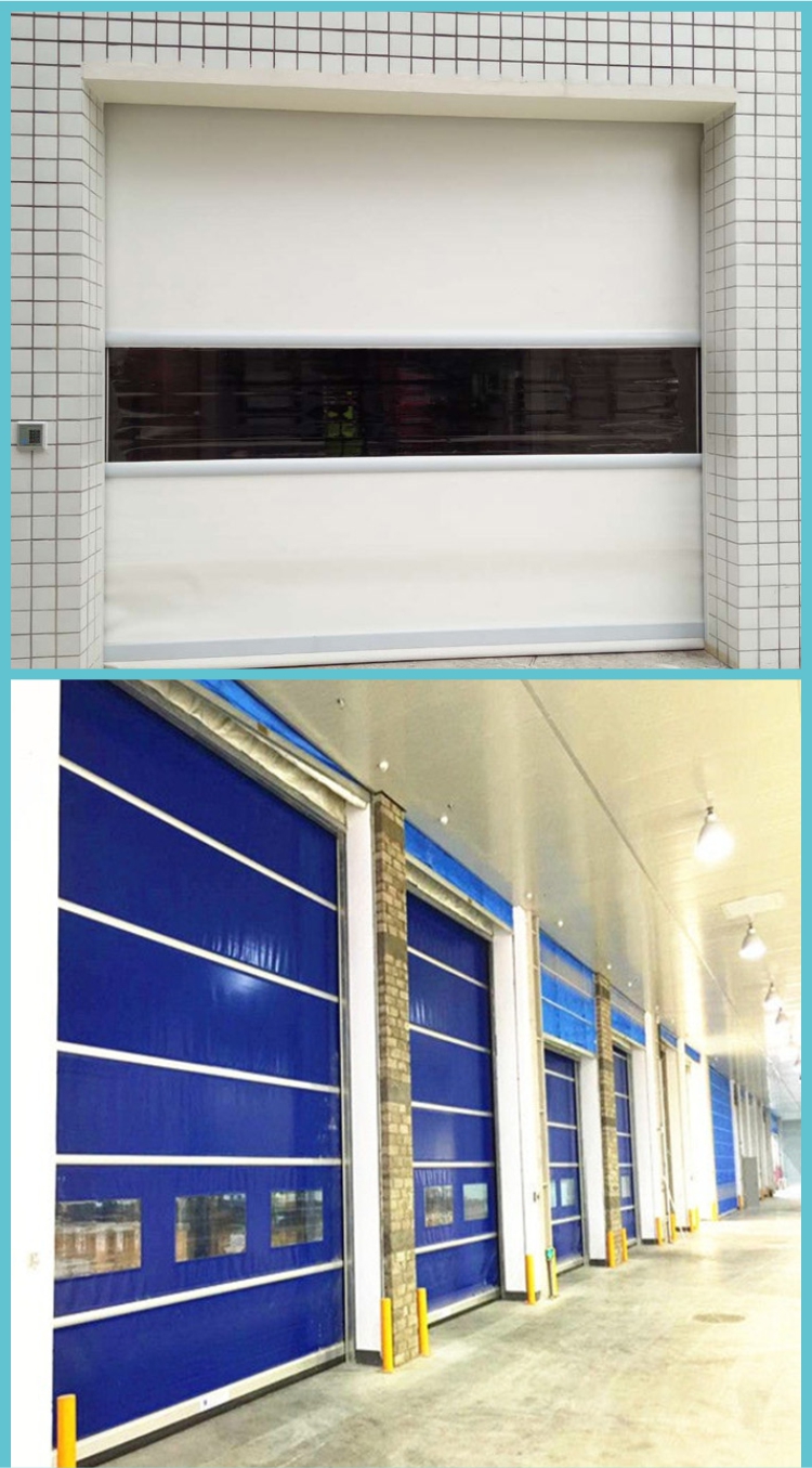 Двери шторки ролика PVC безопасностью 5.5KW 1.0m/S