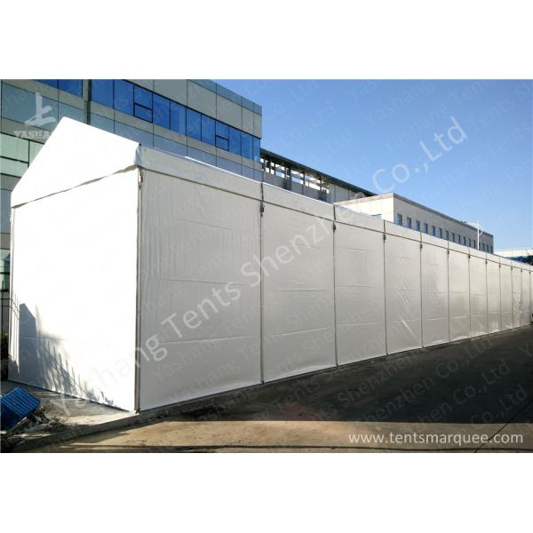 Outdoor Portable industrial canopy shelter UV Resistant Soft White Fabric